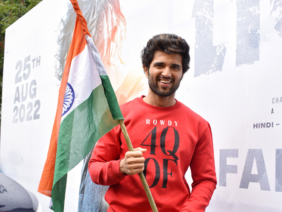 Vijay Looking Dashing With Indian Flag In His Hand